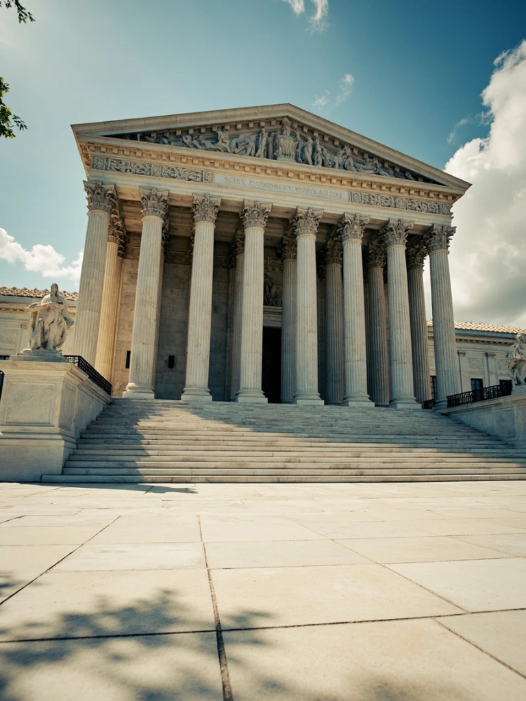 Exterior of a classical revival federal courthouse
